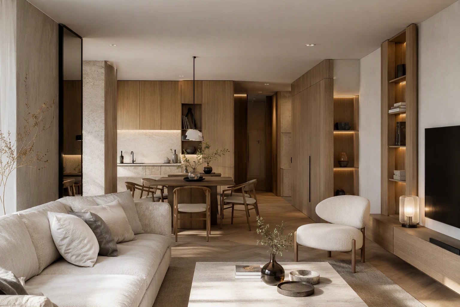 Vizualizare finală a apartamentului